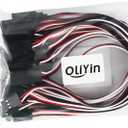 20pcs 7.87inch 20cm 200mm Male to Female JR Plug Servo Extension Lead Wire Cable for RC Quadcopter Airplane