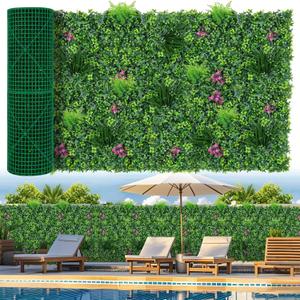 Grooy Boxwood Roll Panels, Grass Wall 40"x120"(33.33 SQFT), Grass Backdrop, Privacy Screen, Sun Protected Green Wall Decor for Outdoor, Indoor, Garden, Backyard and Décor