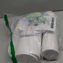 Tall Lamp Shades Set of 2, 10" Top X 10" Bottom X 13" High Large Drum Lampshades for Table Lamps Floor Lamp, White Line Fabric Lamp Shades, Easy Assembly Replacement Lampshades