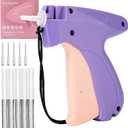 Clothing Label Gun,Standard Retail Price Tag Labeling Gun Kit,Having 5 Needles, 1000 Micro Fasteners,Suitable for Store,Warehouse,Consignment,Yard Sale,etc.(Purple)
