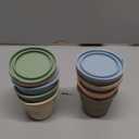 PandaEar 6 Pack Silicone Baby Food Storage Containers, 4 oz Small Food Containers with Lids, Reusable Baby Snack Containers for Kids Toddler, Homemade Baby Food Freezer Storage, Freezer Safe