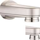 Metal Pull Down Bathtub Spout with Diverter, 5-1/4" Length, Repair Part Tub Spout, Rebuilt with RP33794& RP12307, Brushed Nickel