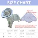 Soft Cat Recovery Collar,Adjustable Dog Cat Cone,Dog Protective Cone Collar After Surgery,for Kitten and Puppy,Small,Blue