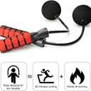 Jump Rope, Training Ropeless Skipping Rope for Fitness, Adjustable Weighted Cordless Jump Rope for Men and Women
