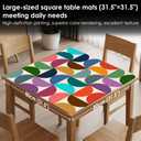 Boho Mahjong Mat for Table 31.5x31.5, Mahjong Gifts for Women, Boho Anti-Slip Table Cover Tablecloth for American Mah Jong Poker Board Games Card Games Dominoes
