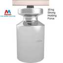 Magnetpro Rectangular Magnets 80 LBS Force Size 2.36" x 0.53" x 0.20" Black Epoxy Coating Rust Resistance, Suitable for Outdoor Area, Household and Industrial Pot Magnet with Screws Pack of 8