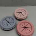 silicone snack container, snack cups for toddlers spill proof, Food Grade Silicone Cups, 3pcs, Pink, Light Pink, Gray