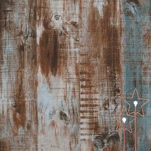 Dimoon 197''x17.7'' Thicken Wood Peel and Stick Wallpaper Waterproof Wood Contact Paper Wood Wall Paper Removable Self Adhesive Faux Rustic Wood Grain Texture Vintage Panel Wall Covering Vinyl Roll (Dark brown&Grey)