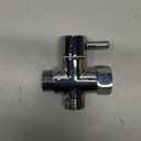 Solid Brass 3-way G1/2 Shower Diverter Chrome Plating