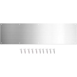 Door Kick Plate for Interior and Exterior Doors 8 x 34 fits Front or Back Door in Stainless Steel Finish Commercial Grade