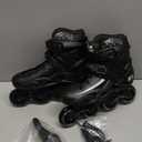 Inline Skates for Women and Men, High Performance Fitness Racing Aggressive Outdoor Inline Speed Skates Unisex (Men 8/ Women 9, Black 40)