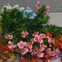 Der Rose 24 Bundles Artificial Pansy Flowers for Outdoors, UV Resistant 6 Assorted Colors Fake Pansies Faux Flowers Buk for Outdoor Planters Window Boxes Flower Beds Garden Decor