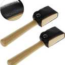 JKJF Dance Shoes Brush, Suede Sole Wire Shoes Wood Cleaning Brush, Shoes Cleaner Brush (2 Pcs)