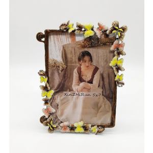 Metal Picture Frames,Butterfly Picture Frame, 5x7, Colorful, for Home or Office(Butterfly, 5 * 7inch)