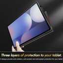INFILAND Case for Samsung Galaxy Tab S10 FE Plus 5G, Slim Multi-Angle Stand Cover with S Pen Holder for Galaxy Tab S10 FE+ 13.1 Inch (SM-X620/SM-X626B) 2025 Tablet Auto Wake/Sleep (Red)