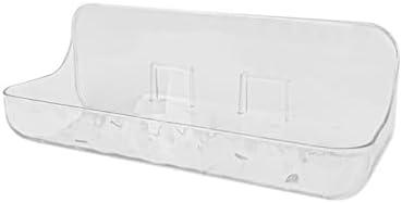 VIVIDCHIC 2Pcs Acrylic Bathroom Shelf, Wall-Mounted, No-Drill, for Shower, Toilet, Vanity Storage, SYTSS12