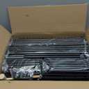 Kitsure Shoe Rack for Closet - 10-Tier Shoe Organizer with Hook Rack, Large-Capacity & Space-Saving Shoe Shelf for Entryway, Bedroom, Living Room,32.2" x 11.8" x 68.5", Black