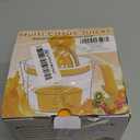 Lemon Squeezer 4-in-1 Lemon Hand Juicer - ChefVille Manual Orange Juicer Multifunctional Lemons Lime Squeezer, Citrus Juicers Press Fruit with Detachable Comfortable Handle, 16.9oz Capacity (ORANGE)