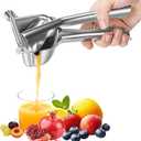 Premium Stainless Steel Manual Juicer - Heavy Duty Citrus Press & Fruit Lemon Squeezer, Effortless Hand Juicer for Oranges, Pomegranates & More, Dishwasher Safe
