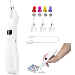 Cordless Electric Diamond Painting Pen Vacuum Diamond Art Pens No Wax Needed Diamond Painting Accessories Pen for DIY Art Beginners (White)