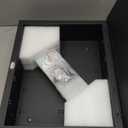 Black Bathroom Medicine Cabinet with Beveled Edge Mirrored Door 14 x 18 inch, Recessed or Surface Mount, with Adjustable Glass Shelves