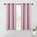 NICETOWN Blackout Curtain Panels for Girls Room, Nursery Essential Thermal Insulated Solid Grommet Top Blackout Drapes (Baby Pink=Lavender Pink, 1 Pair, 42 x 45 Inch)