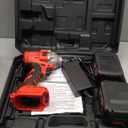 Cordless Impact Wrench, 210 ft-lbs (280 N·m) 18V High Torque Impact Wrench with 2 Batteries and 6 Sockets