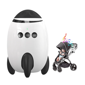 QNHMPW Baby Rocker, Baby Vibrating Soother Gently Rocks Any Stroller or Pram, White Noise Sound Machine Baby with 11 Sounds, Adjustable Speed, Baby Sleep Aid Newborn Essentials Must Haves Gifts