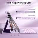 Keyboard Case for iPad (A16) 11th Generation 11 Inch 2025, iPad 10th Generation 10.9 Inch 2022, Smart Folio Cover with 7 Colors Backlit Wireless Detachable Keyboard, Auto Sleep Wake, Purple