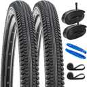 YUNSCM 2-PCS 29" Bike Tires 29 x 2.125/57-622 and 29 Heavy Duty Bike Tubes Schrader Valve with 2 Rim Strips Compatible with 29x2.0 29x2.10 29x2.125 29x2.15 Bike Bicycle Tires and Tubes(Y-826)