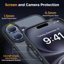Miracase Magnetic Series for iPhone 16 Case [Compatible with MagSafe] Military-Grade Protection, Anti-Fingerprint, Slim Phone Case for iPhone 16 6.1 inch - Black