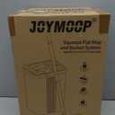 JOYMOOP Mop and Bucket Set with Wringer, Flat Mops for Floor Cleaning, Wall Mop Cleaner with Long Handle, Hardwood Floor Mop with 4 Microfiber Pads