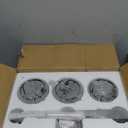 Modern 3 Light Crystal Vanity Light, Black Vertical Bathroom Light Fixture Over Mirror for Dressing Table Sink, Compatible with Dimmable Bulbs (Bulbs Not Included)