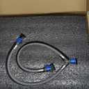 Bathroom Sink Faucet, Faucet for Bathroom Sink, Widespread Brushed Nickel Bathroom Faucet 3 Hole with Stainless Steel Pop Up Drain and cUPC Lead-Free Hose - (Brushed Nickel) (8 Inch 1 Pack)