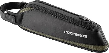 ROCKBROS Bike Frame Bag Top Bike Tube Bag Bike Triangle Bag Small Aerodynamic Bag for Triathlon and Gravel Bikes, Black