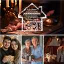 ZHSHWAT Gifts for Husband, Gifts for Husband from Wife House Shape K9 Crystal Keepsakes - Romantic Gifts for Husband Home Office Desk Decorations, Christmas Wedding Anniversary