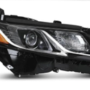 LQI Headlight Assembly Compatible with Toyota Camry LE SE 2018-2022 Driver Clear Lens Black Housing Amber Reflector TO2502255, TO2503255, 81110-06C40, 81150-06C40, 8111006C40, Left Side Headlight, Pack of 1 