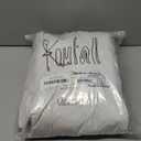 KOUFALL Brown Curtains 90 Inches Long for Living Room,Classics Embroidered Wavy Diamond Window Curtains Linen Look Grommet Sheer Window Drapes for Bedroom Set 2 Panels 52"W x 90"L (Pack of 2)