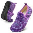 Spesoul Slippers for Women Men Furry Indoor House Shoes Soft Rubber Sole Sock Shoes Slip On House Slippers for Bedroom Home Office Yoga 42-43