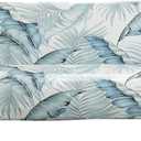 MIFXIN Armless Sofa Cover Futon Slipcover Stretch Elastic Folding Sofa Bed Non-Armrest Couch Furniture Protector Spandex Printed Washable Sofa Cover Without Armrests (Light Green)