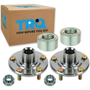 TRQ 2 Piece Front Wheel Bearing & Hub Kit Set Compatible with 2001-2003 Acura CL 2002-2006 RSX 1999-2003 TL 1998-2002 Honda Accord 2002-2004 CR-V 2003-2011 Element