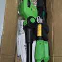 SOYUS Pole Hedge Trimmer Cordless, 18-inch Electric Hedge Trimmer with Extension Pole, 16-Foot Max Reach, Multi-Angle, 2 * 2.0Ah Batteries and Charger Included (Pole Hedge Trimmer + 2 Batteries)
