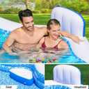 Extra Large Inflatable Swimming Pool with Seats Pump, 10.1TF X 7.5FT Blow-Up Pool Thickened Heavy Duty Family Full Sized Pool for Adults, Inflatable Pools for Garden, Backyard Summer Water Party