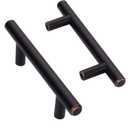 Amerdeco IH0001ORB76 10 Pack Oil Rubbed Bronze 3Inch(76mm) Hole Centers Kitchen Cabinet Pulls Hardware Modern Kitchen Solid Handles for Cabinets Cupboard Handles Drawer Pulls