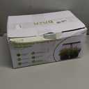 Hydroponics Growing System Garden: 12 Pods Indoor Gardening System with Custom Time Grow Light Height Adjustable Quiet Plants Germination Kit - Gardening Gifts White