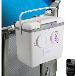 13.74 Qt Pool Cooler with Bluetooth Speaker, Play Music Loudly, Designed for Above Ground Pools, Cans Keep Cold for 1-3 Days, Poolside Ice Chest Accessories, Suitable for Poolside & Outdoor Parties