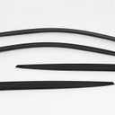 Safe Smoke Window Visor Sun Rain Vent Guard 4 Pcs Set Out Channel Visor Black Compatible with KONA (KONA 24~ Smoke)