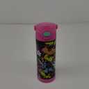 THERMOS FUNTAINER 16 Ounce Stainless Steel Vacuum Insulated Bottle with Wide Spout Lid, Graffiti Girl