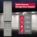 Keyless Entry KLIK2U, Compatible with Chamberlain LiftMaster Craftsman Genie Security +2.0 and More, Universal Garage Door Opener Keypad (Nardo Grey)