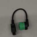 Right Angle Green Type 2 J1939 9pin Male to 16pin OBD2 OBDII Female Port Cable for Freightliner Truck
